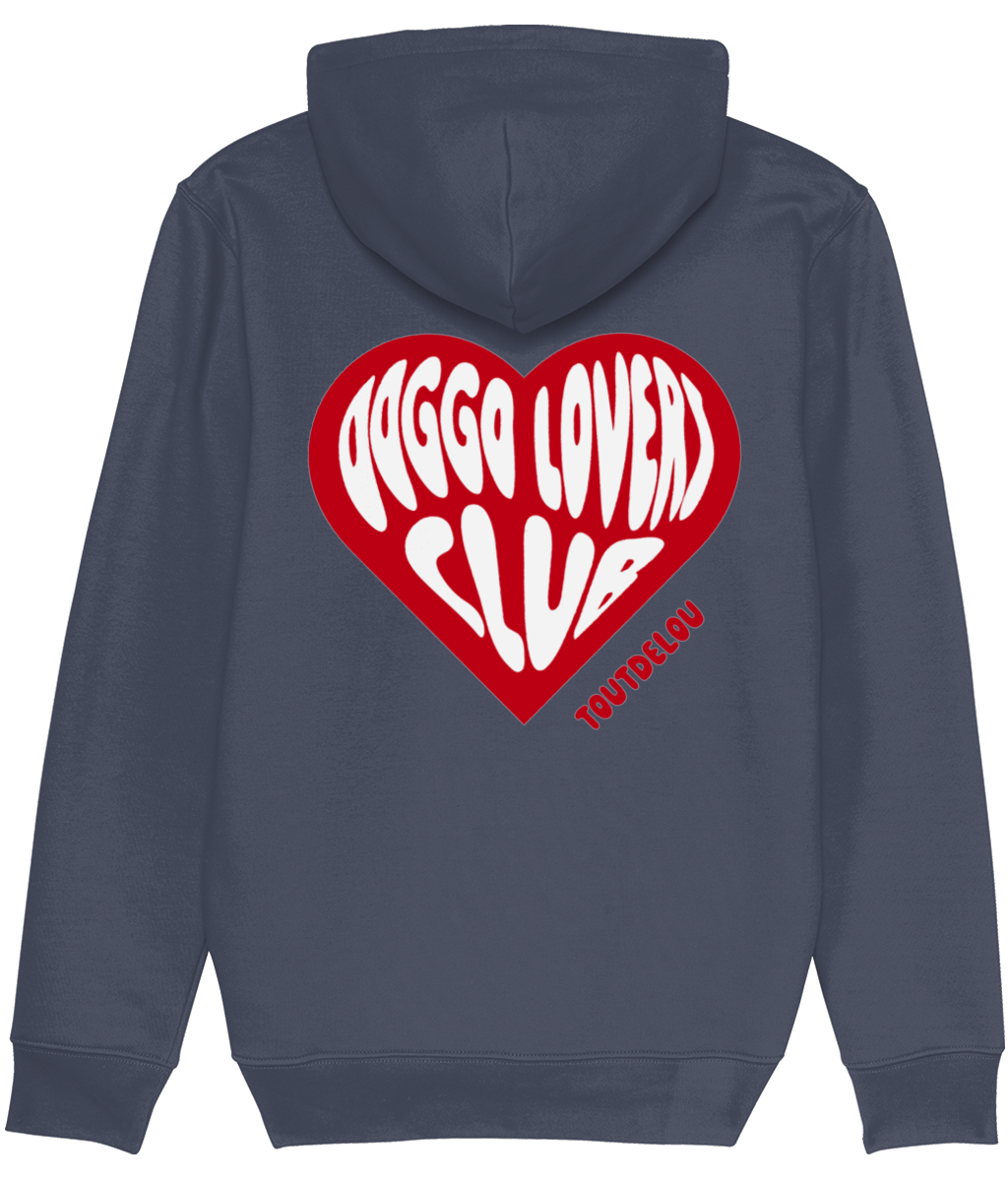 Hoodie - dog lovers club - print on back