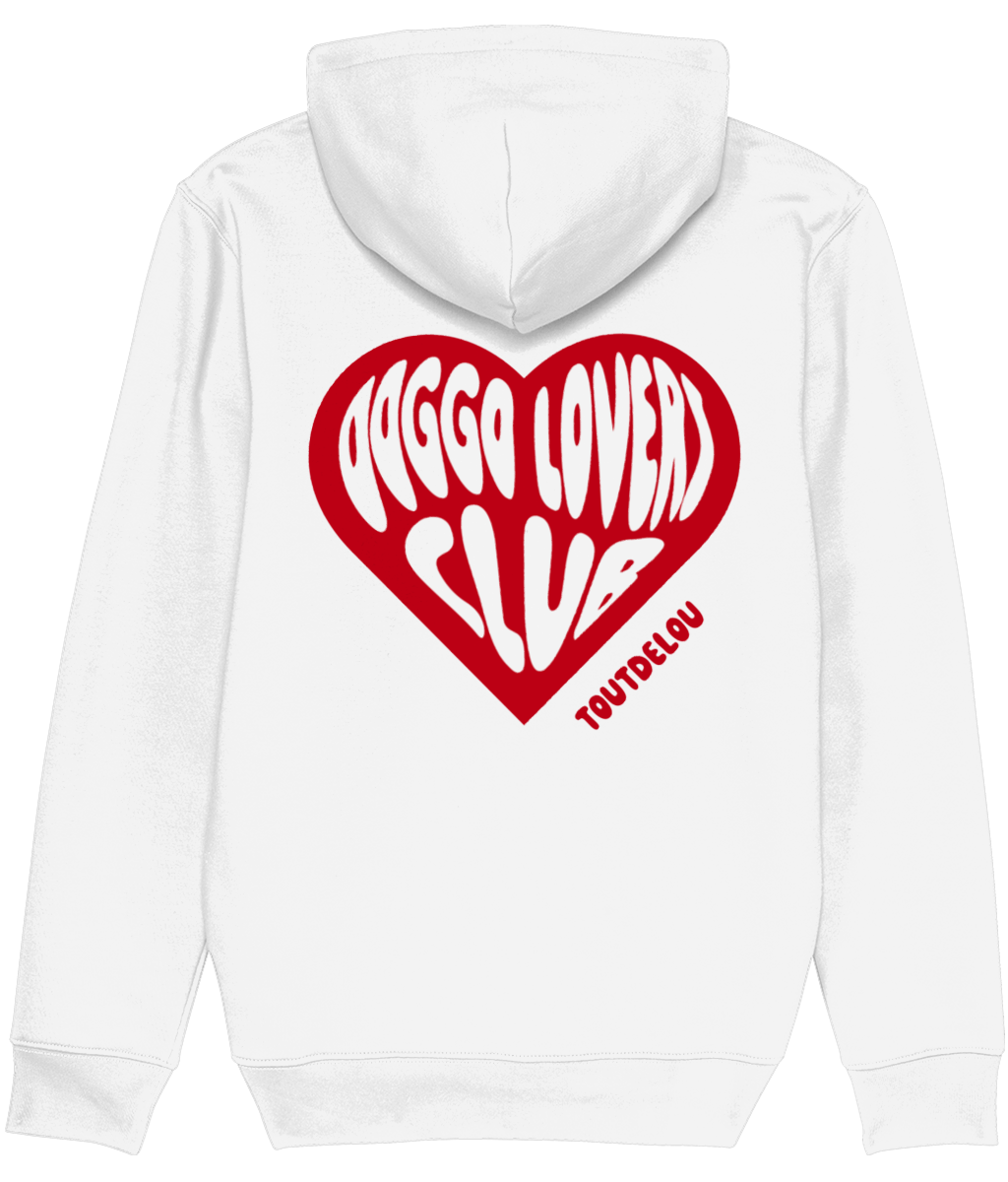 Hoodie - dog lovers club - print on back