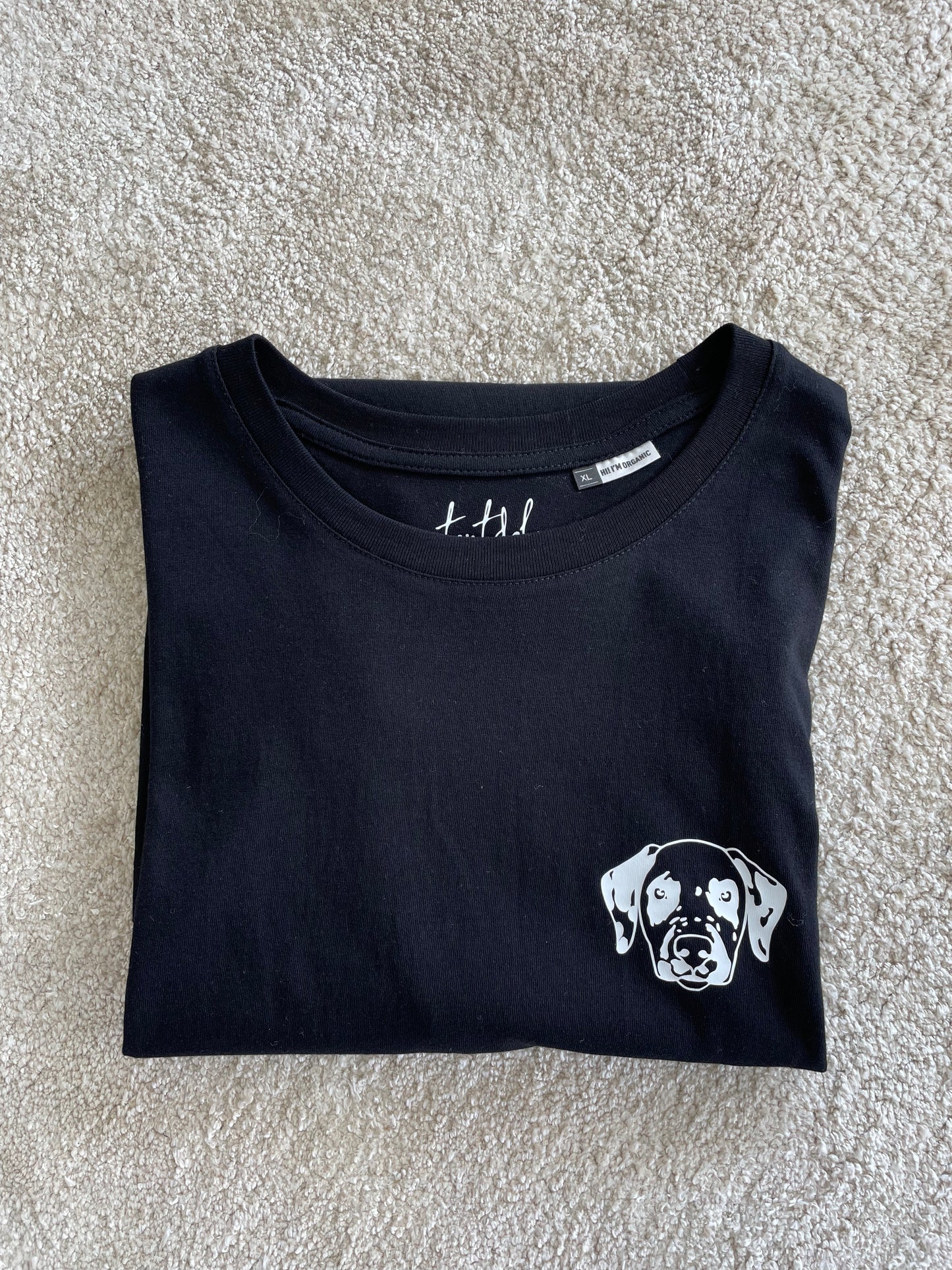 Black T-shirt - Dalmatian size XL